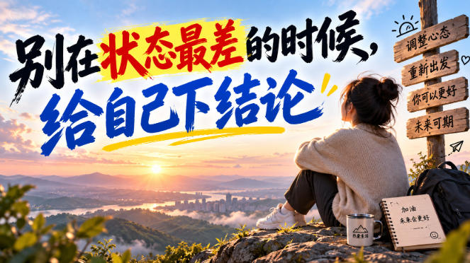 某公众号付费文章：别在状态最差的时候，给自己下结论-副业网