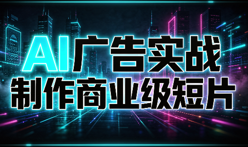 AI广告实战制作商业级短片-副业网