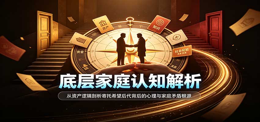 底层家庭认知解析：从资产逻辑剖析寄托希望后代背后的心理与家庭矛盾根源-副业网