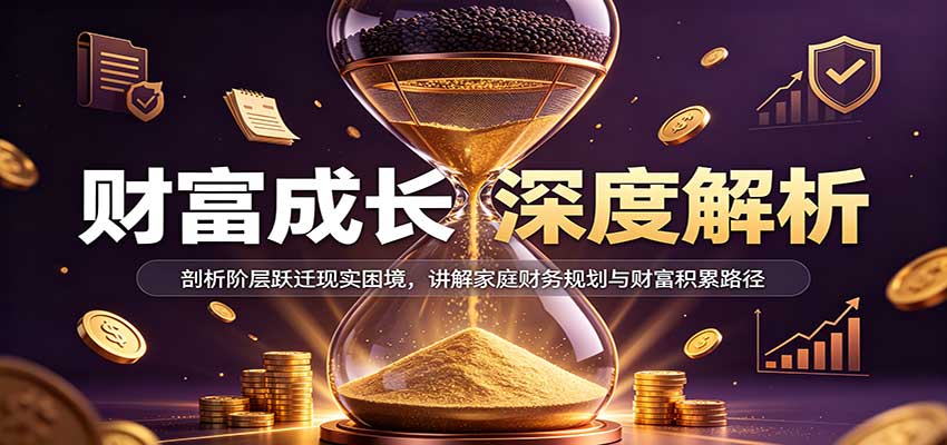 财富成长深度解析：剖析阶层跃迁现实困境，讲解家庭财务规划与财富积累路径-副业网