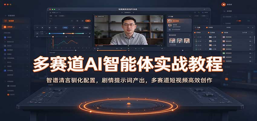 多赛道AI智能体实战教程:智谱清言驯化配置,剧情提示词产出,多赛道短视频高效创作-副业网