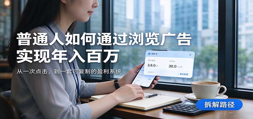 2026最新技术24小时全自动浏览广告,全网独家,单台设备日入200+,支持实地学习考察-副业网