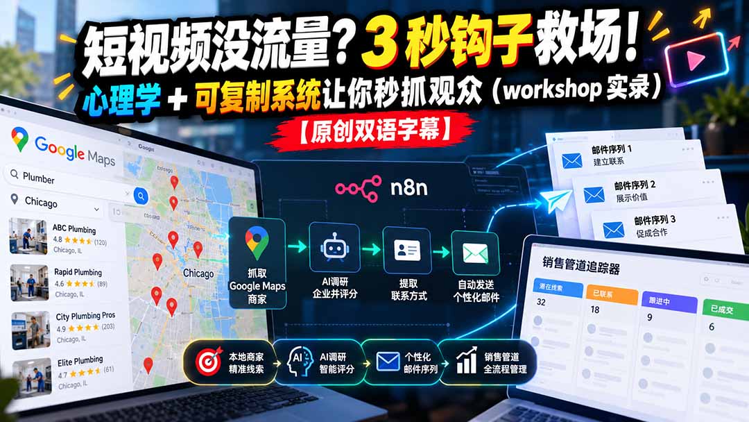 图片[2]-短视频没流量？3 秒钩子救场！心理学 + 可复制系统让你秒抓观众(workshop 实录-副业网