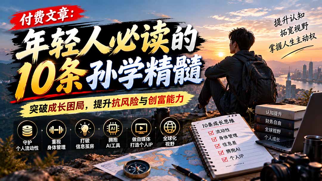 图片[2]-付费文章：年轻人必读的10条孙学精髓，突破成长困局，提升抗风险与创富能力-副业网