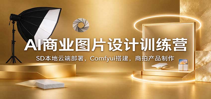 AI商业图片设计训练营:SD本地云端部署,Comfyui搭建,商拍产品制作-副业网