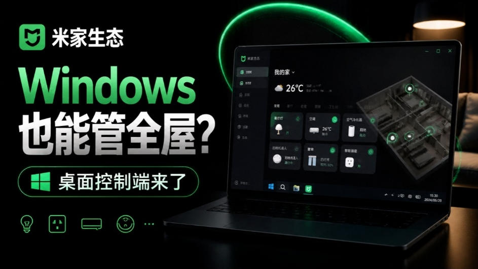 Windows电脑也能管全屋？这下真省心，米家生态桌面控制端来了，Github最新开源，MiHome-Windows-副业网
