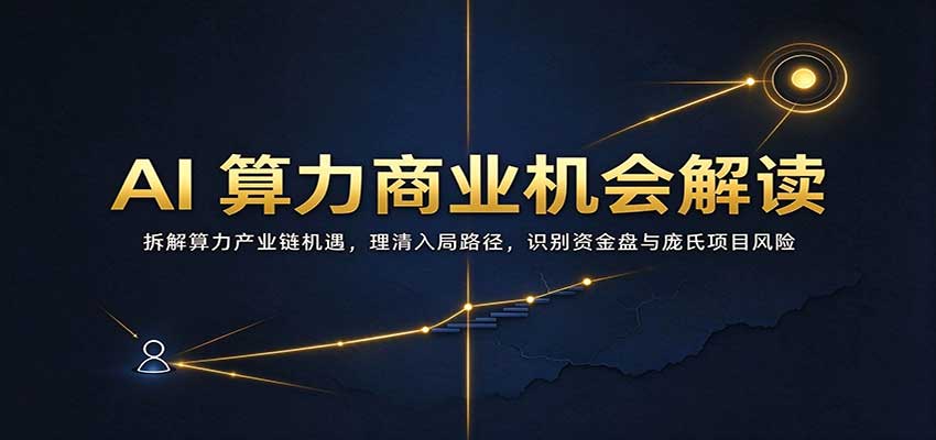 AI算力商业机会解读：拆解算力产业链机遇，理清入局路径，识别资金盘与庞氏项目风险-副业网