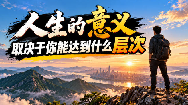 某公众号付费文章：人生的意义，取决于你能达到什么层次-副业网