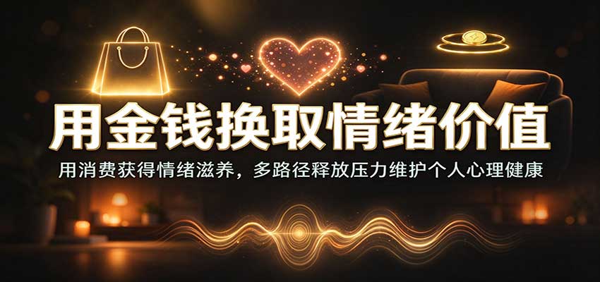 用金钱换取情绪价值：用消费获得情绪滋养，多路径释放压力维护个人心理健康-副业网