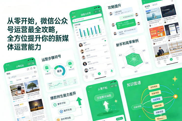 从零开始，微信公众号运营最全攻略，全方位提升你的新媒体运营能力-副业网